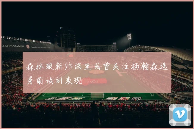 森林狼新帅诺里或曾关注杨瀚森选秀前试训表现
